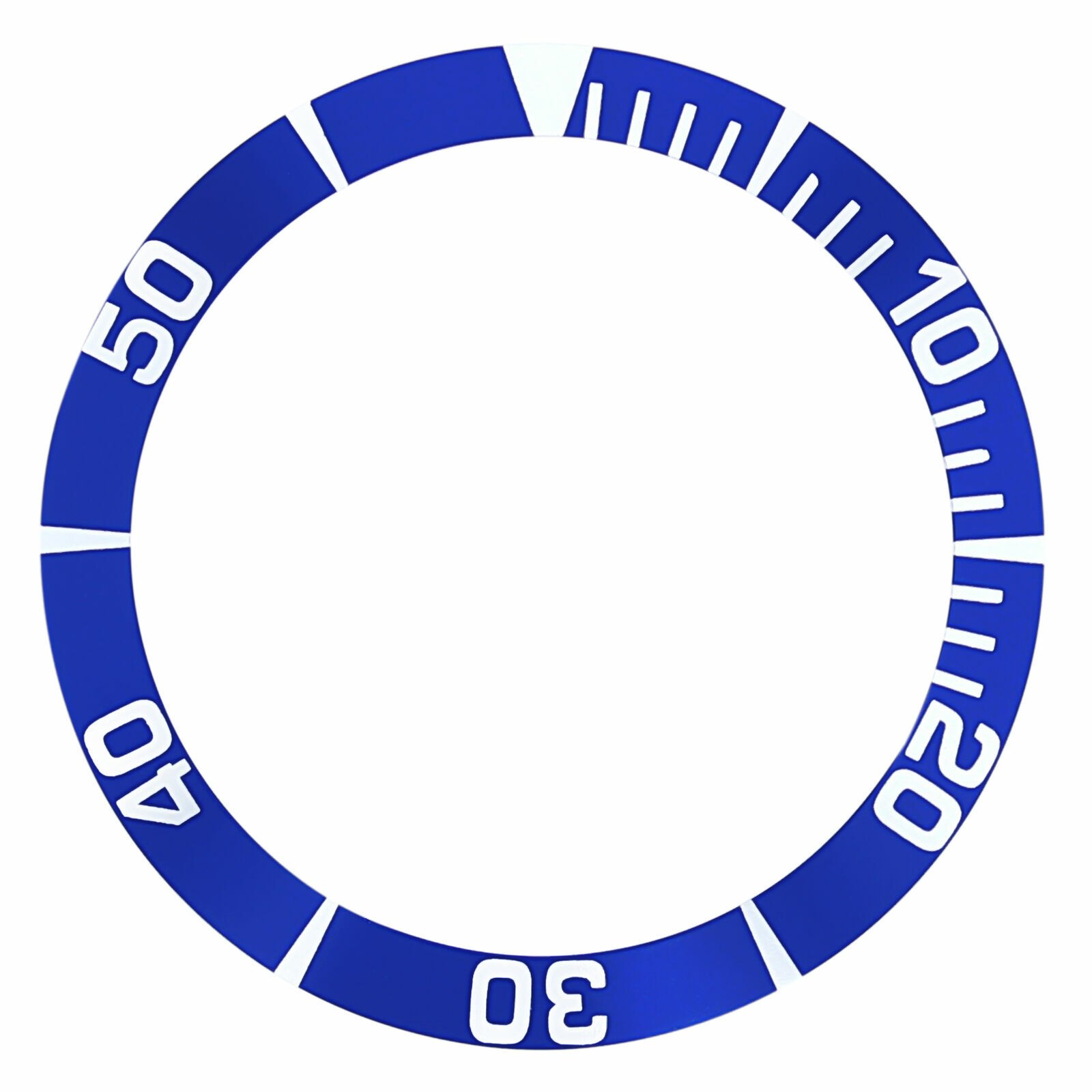 BEZEL INSERT FOR SEIKO 5 SEA URCHIN SNZ15K1, SNZF17 WATCH AUTOMATIC DIVER BLUE