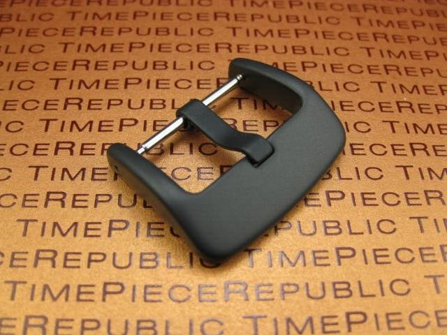 New 24mm Swiss 316L Stainless Heavy Duty Buckle 1pc for PANERAI PVD Black Brush