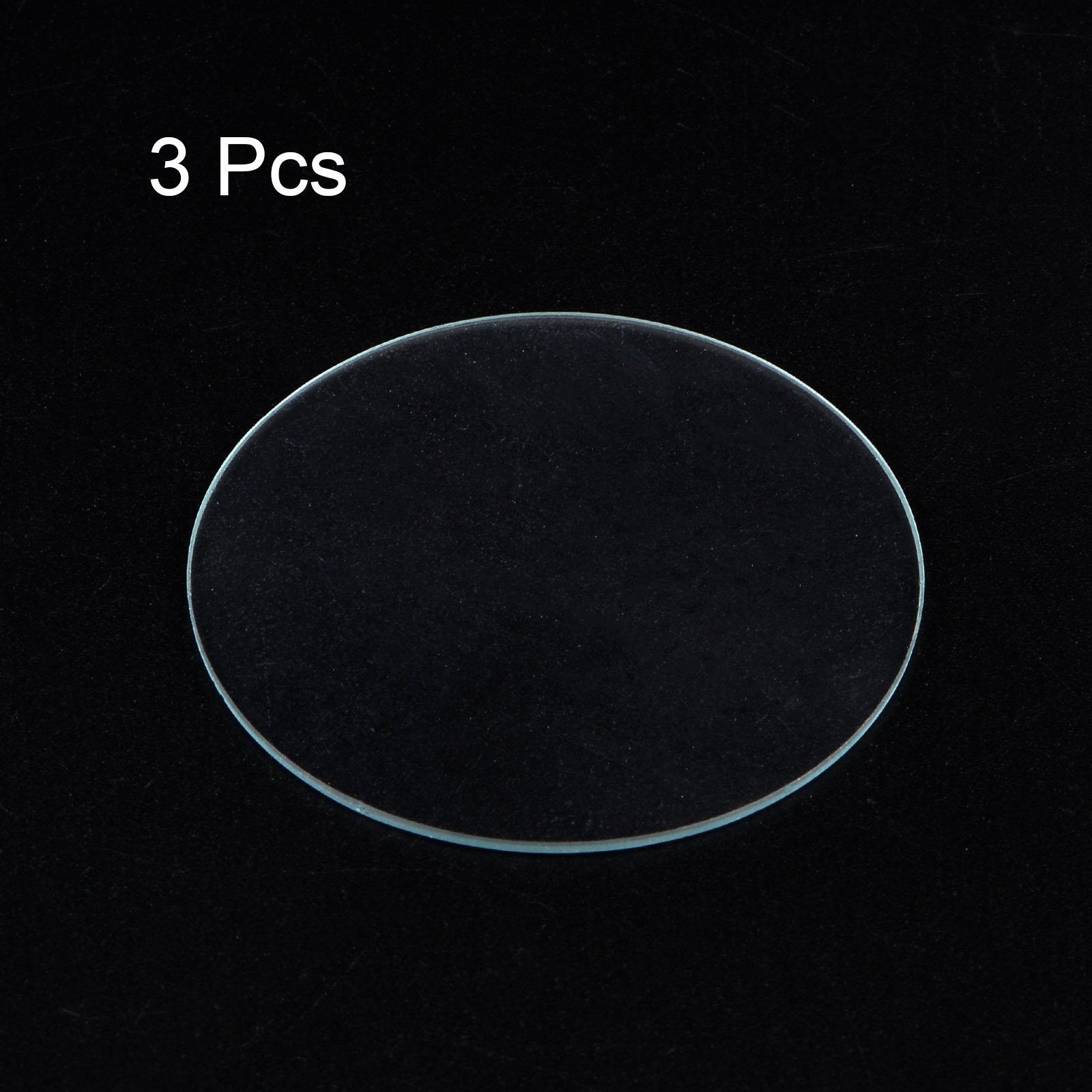 3pcs Watch Glass Crystal Lens 44.5mm Dia 1.1mm Thick Double Dome Watch Glass