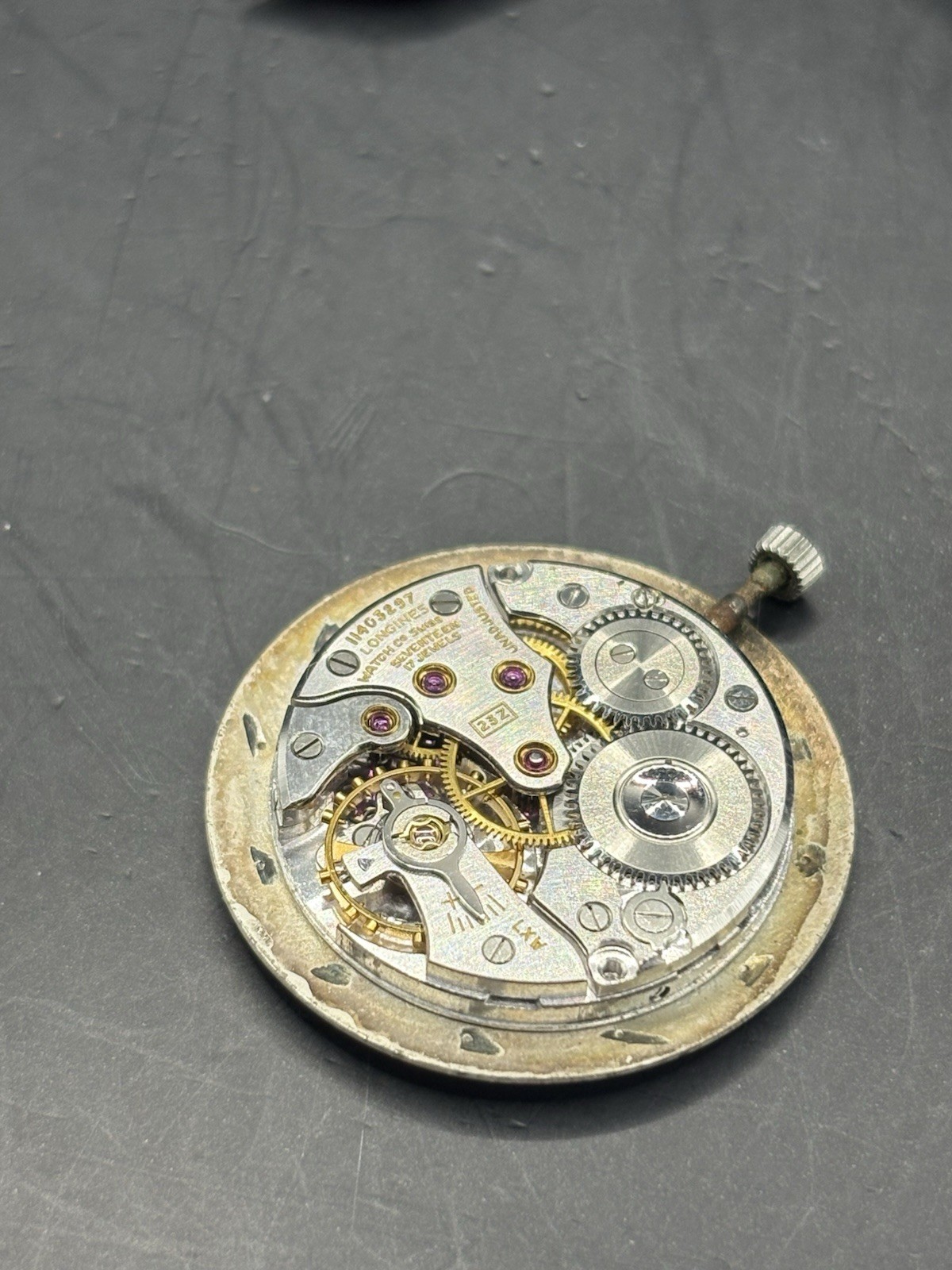 Longines 23Z 17 Jewel Watch Movement and Dial Mens Runs 29mm