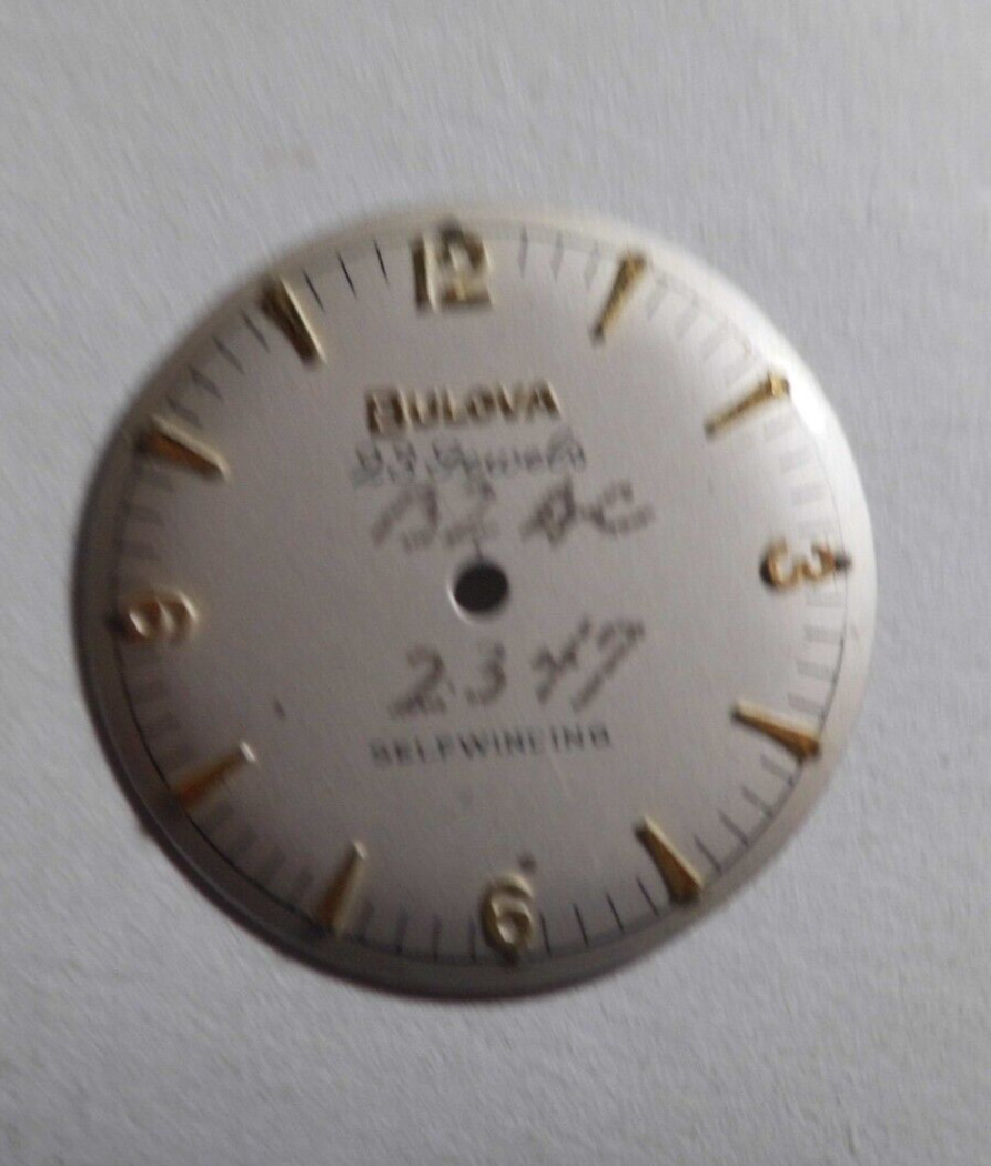 10 Old Watch Dials Lot (Bulova Ingersol Waltham Seth Thomas Lady Top Elgin Lot19