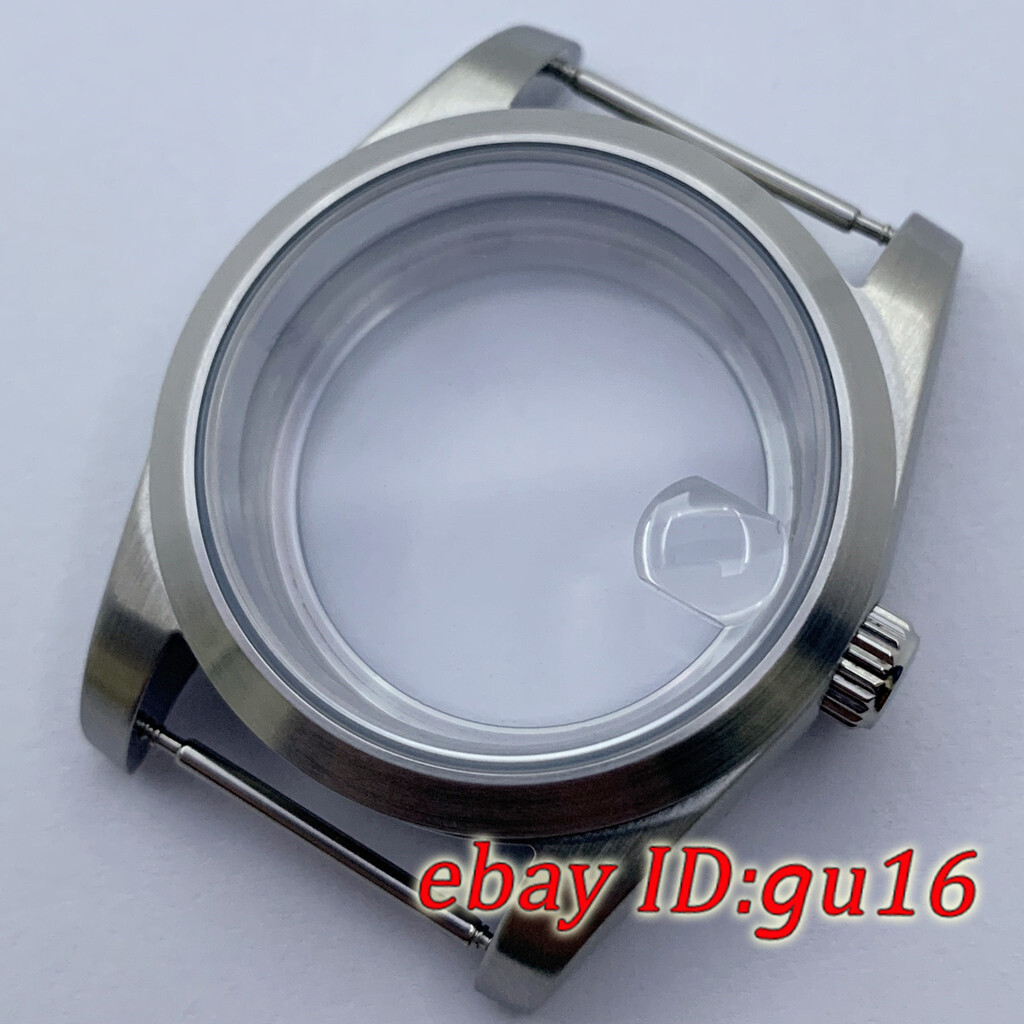 36mm/40mm Brushed sapphire watch case fit NH35 NH36 ETA2824/2836 Miyota8215 821A