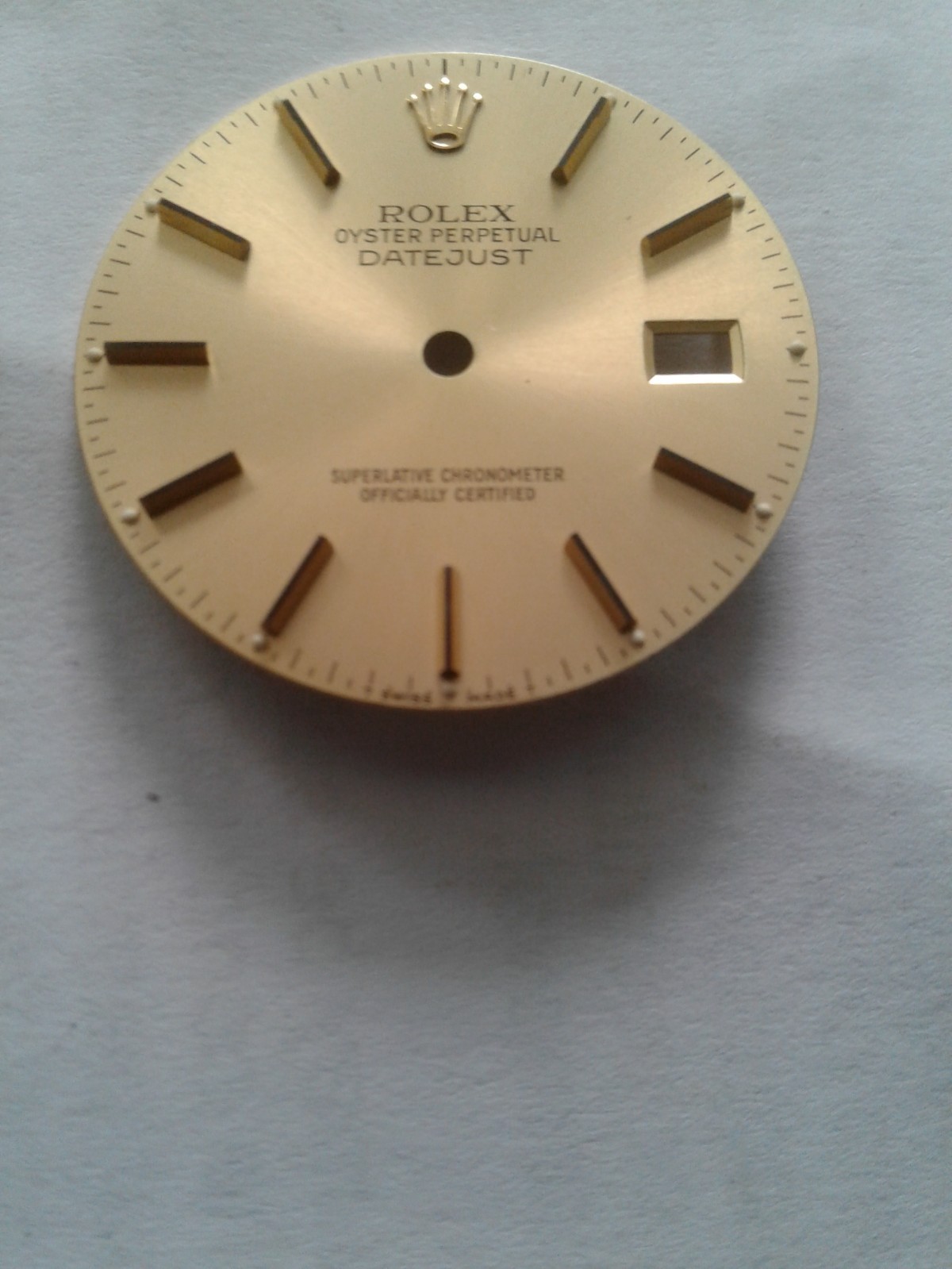 Rolex 3035 Datejust 36mm Factory Champagne Dial with Gold Hour Markers