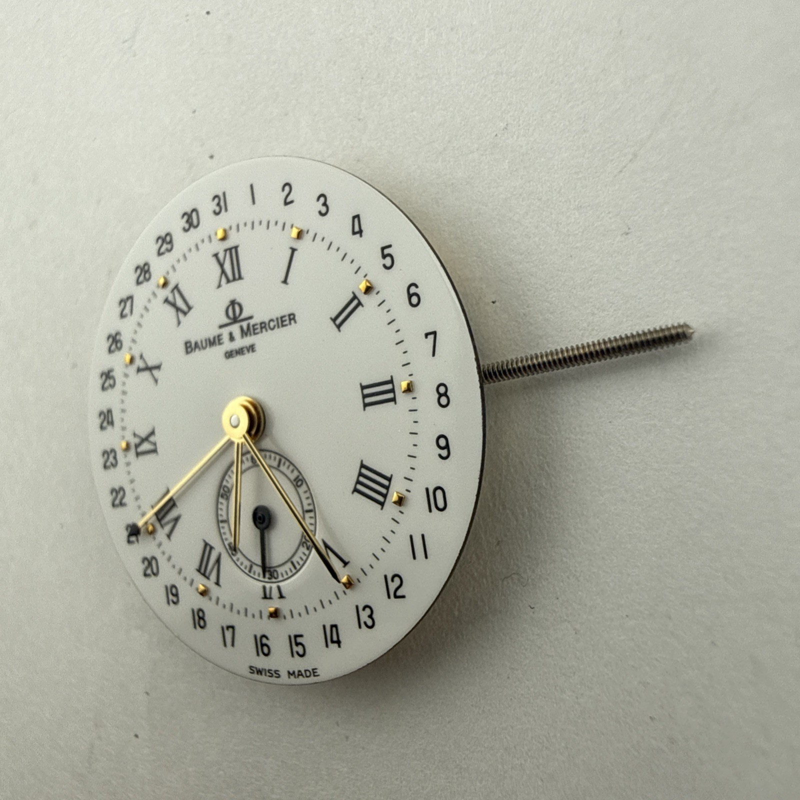 NOS Baume & Mercier Pointer Date ETA 255.491 Watch Movement Quartz Swiss