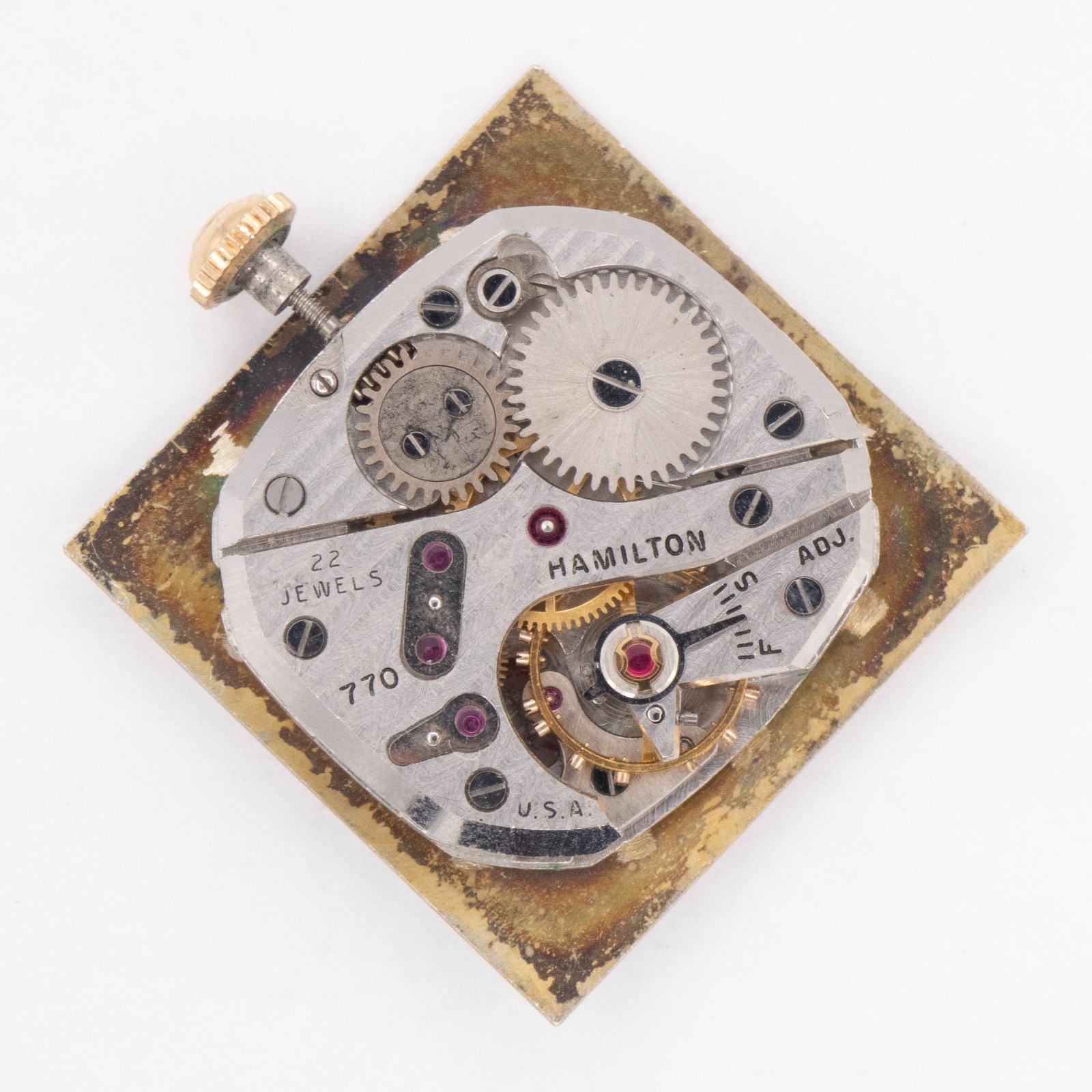 Vintage Hamilton Caliber 770 22-Jewel Wristwatch Movement