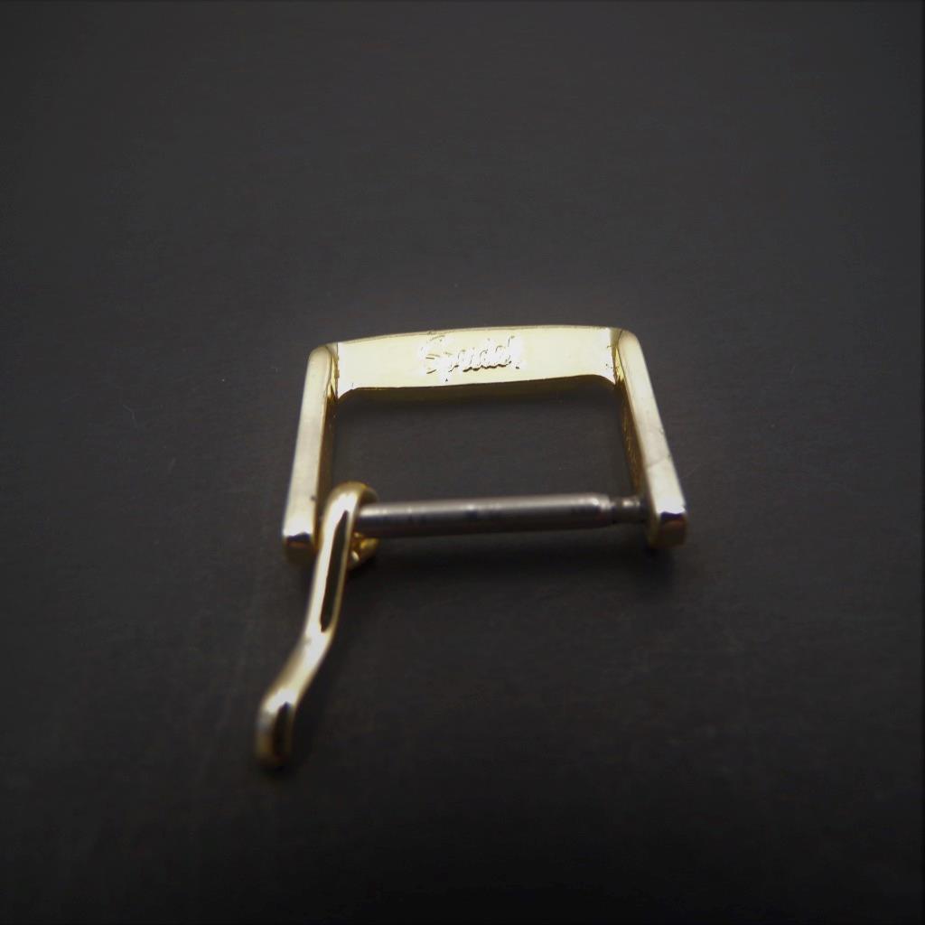 NOS Speidel 16mm Gold Tone Watch Strap Buckle (#13)