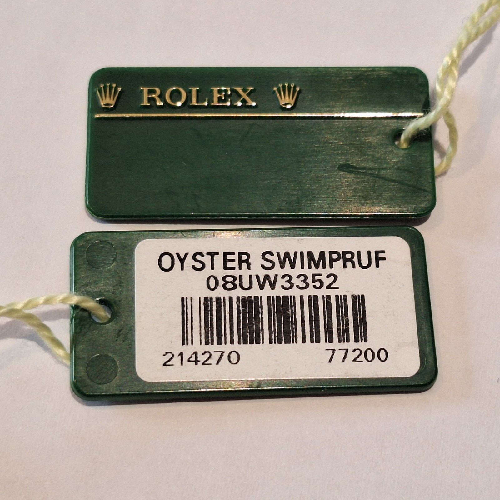 ROLEX EXPLORER model 114270, 16570, 214270, 216570 swing tag choice of dates