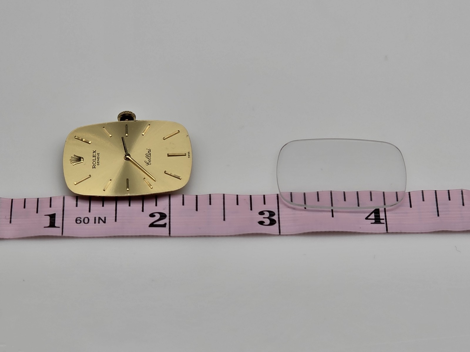 ROLEX 18k Gold Dial,Hands,Marker & Crown 18 Rubies Men’s Collectible Watch Movt