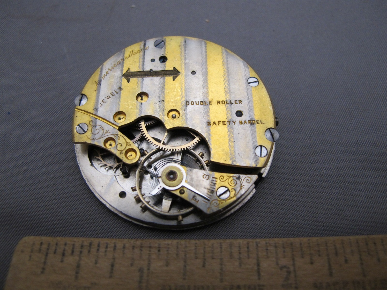 Scarce NEW ENGLAND Watch Co Pocket Watch Movement-16S, 7 Jewel-Parts/Restore
