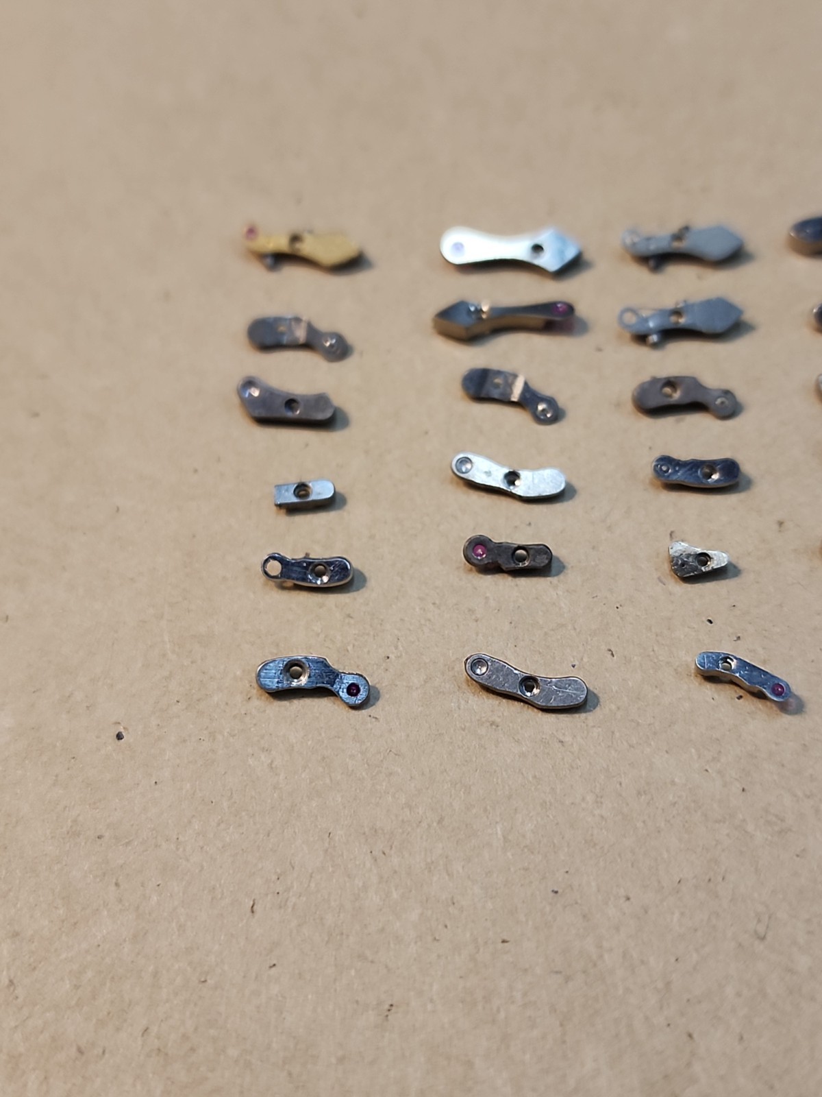 Lot Of 24 Mixed Wristwatch Bridges Movement Parts Spares Repairs