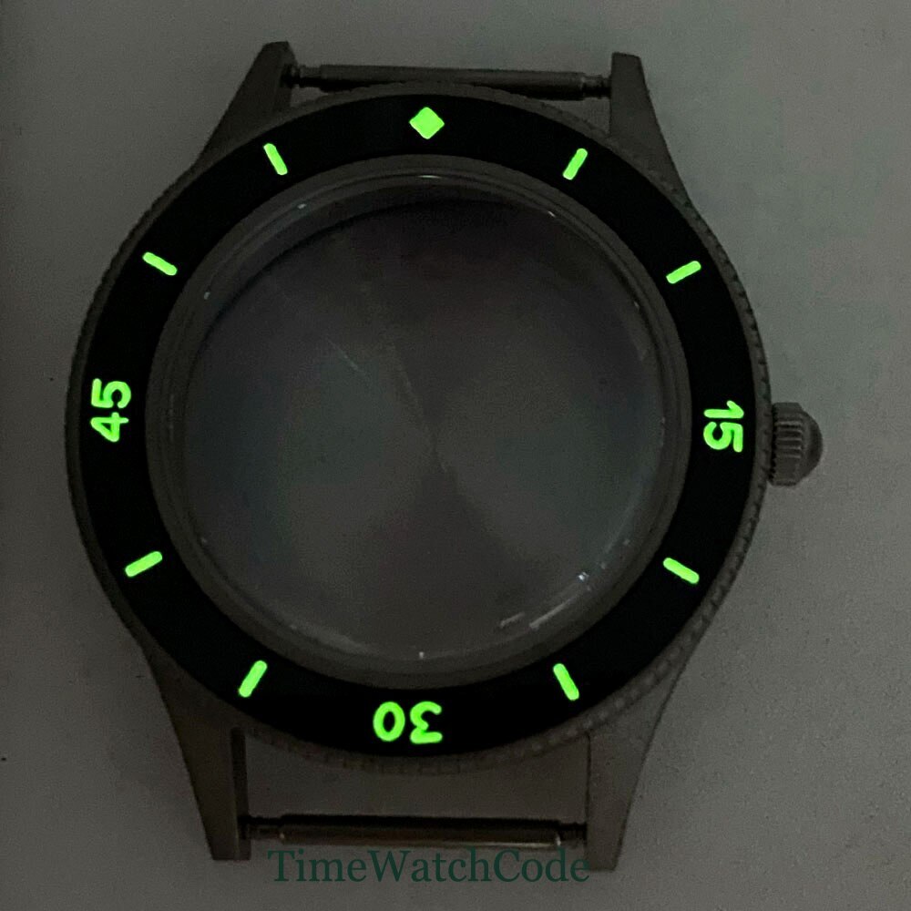 40mm Watch Case AR Domed Mineral Glass for NH35 NH36 ETA2824 PT5000 Super Lume