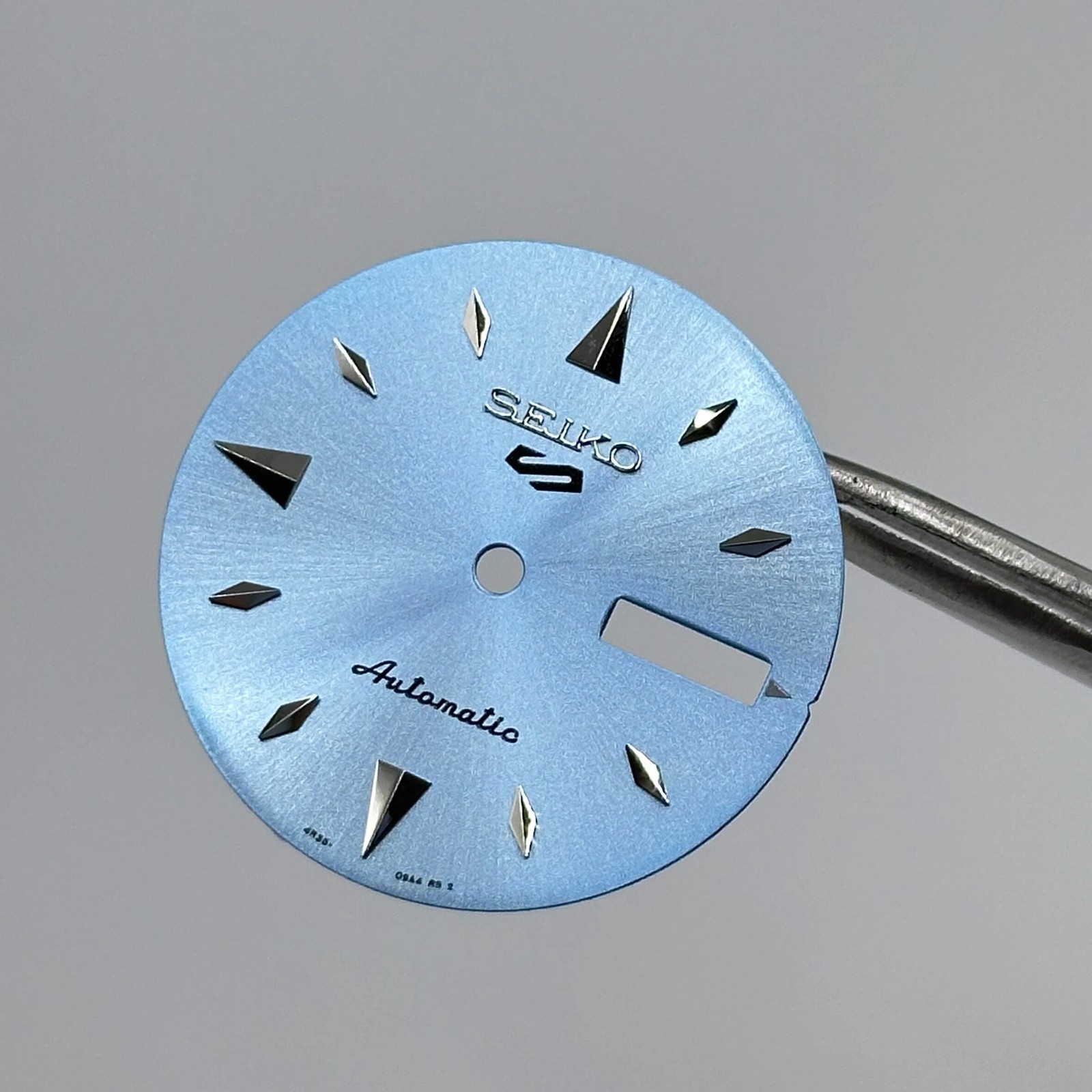28.6mm Light Blue Watch Dial No Lume Dual Calendar for Nh36 Movement Watch Parts
