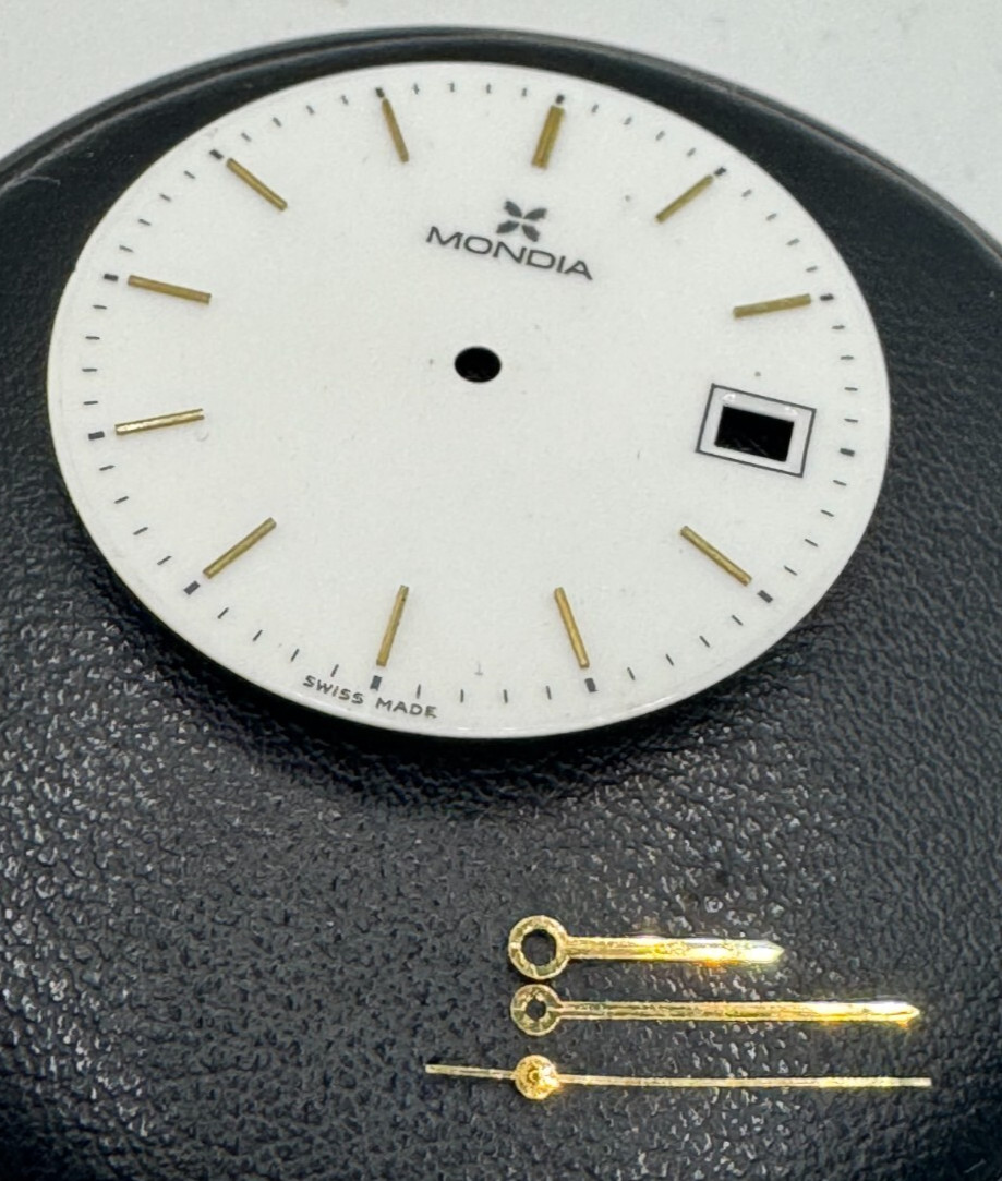 Mondia Quartz ETA 955.112 White Dial 29.9Mm; Hands 120/70/0.20 Swiss