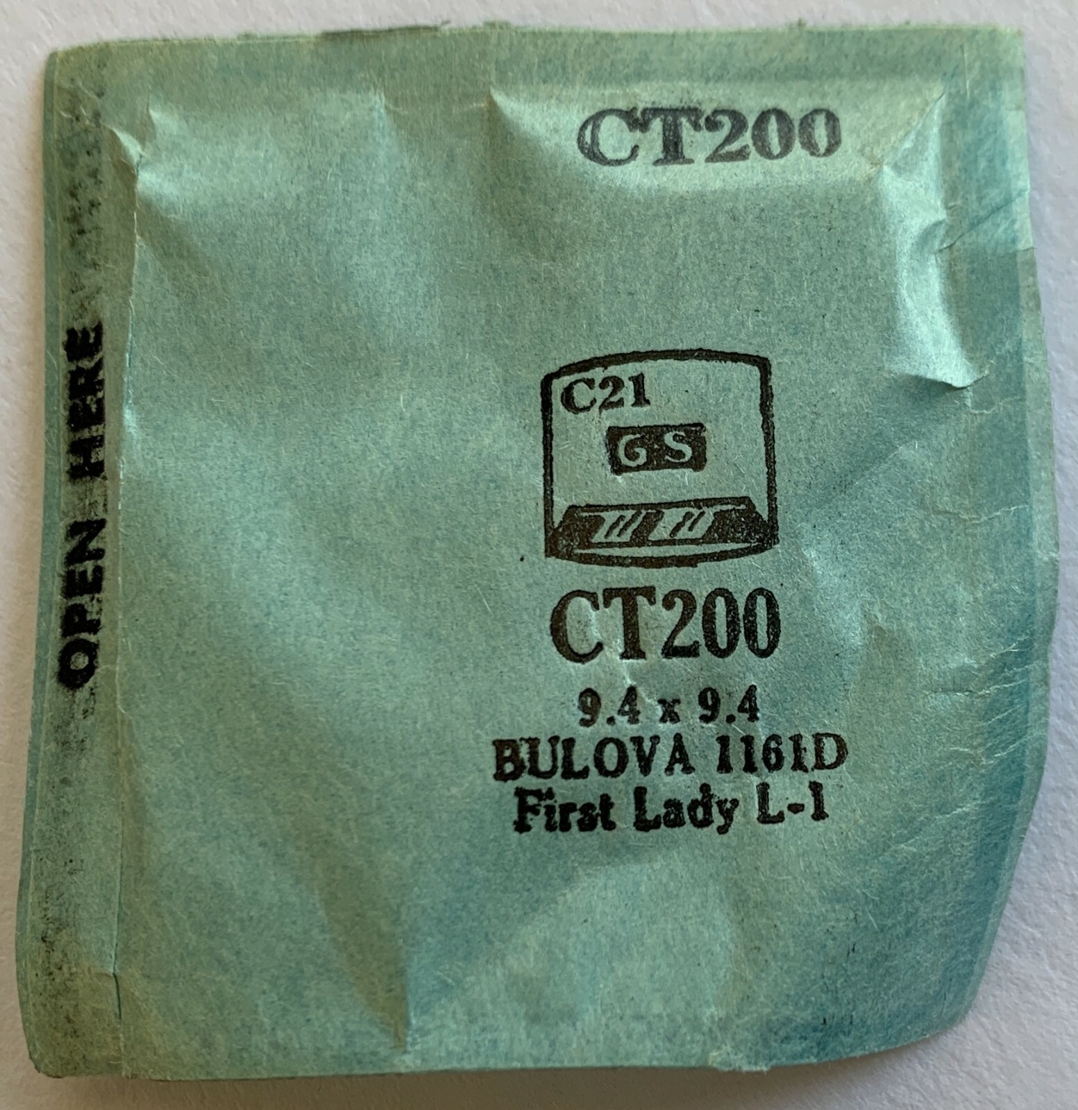 Original NOS G-S “CT” Wristwatch Crystals – Many Variations Available!