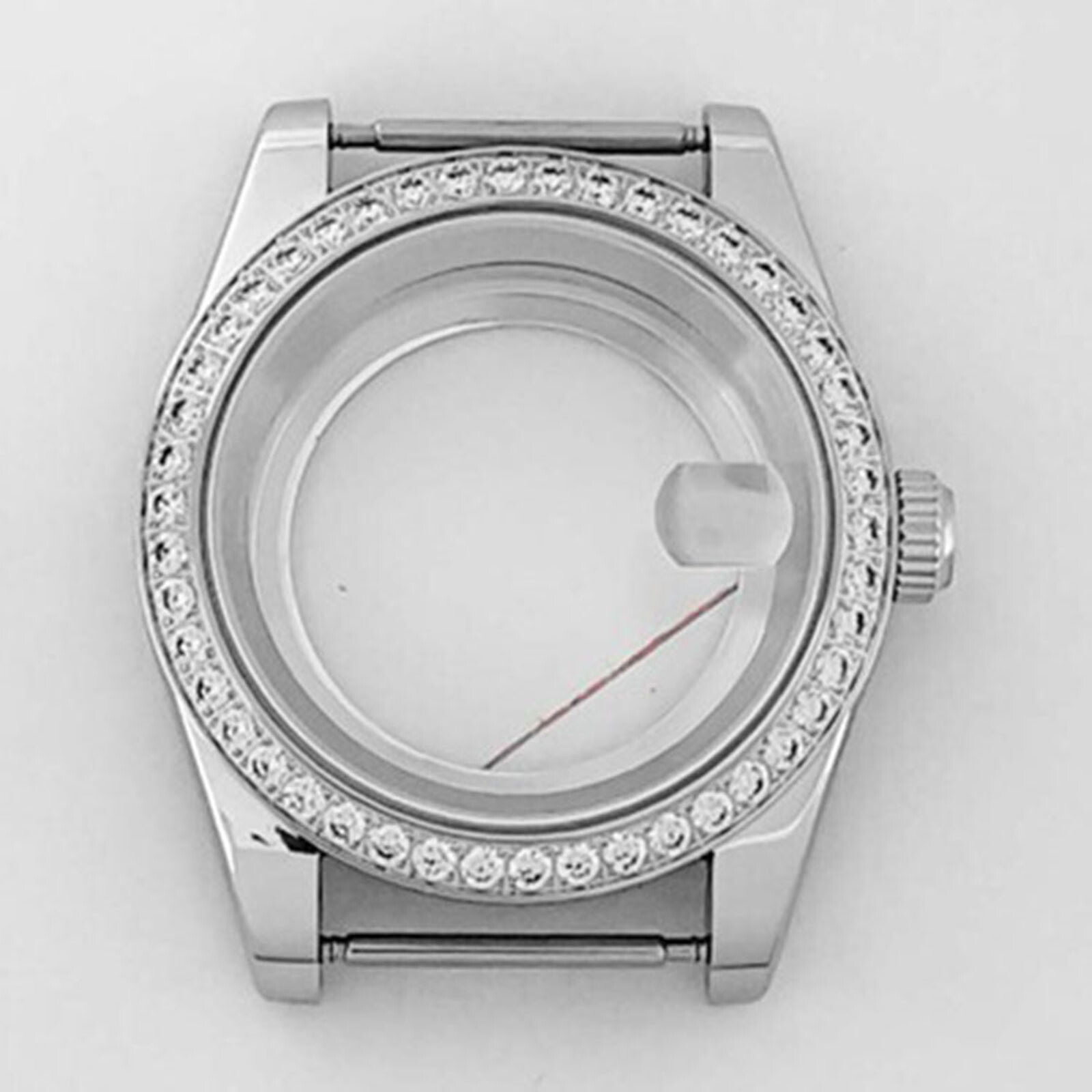 39mm Stainless Steel Watch Case Modified With Watch Part For Nh35/36 Movement