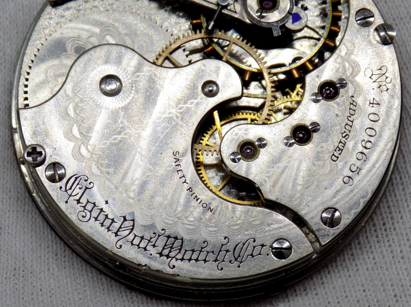 1891 Elgin National Watch Co. Grade 4 Model 3 16s Pocket 15J Watch Movement