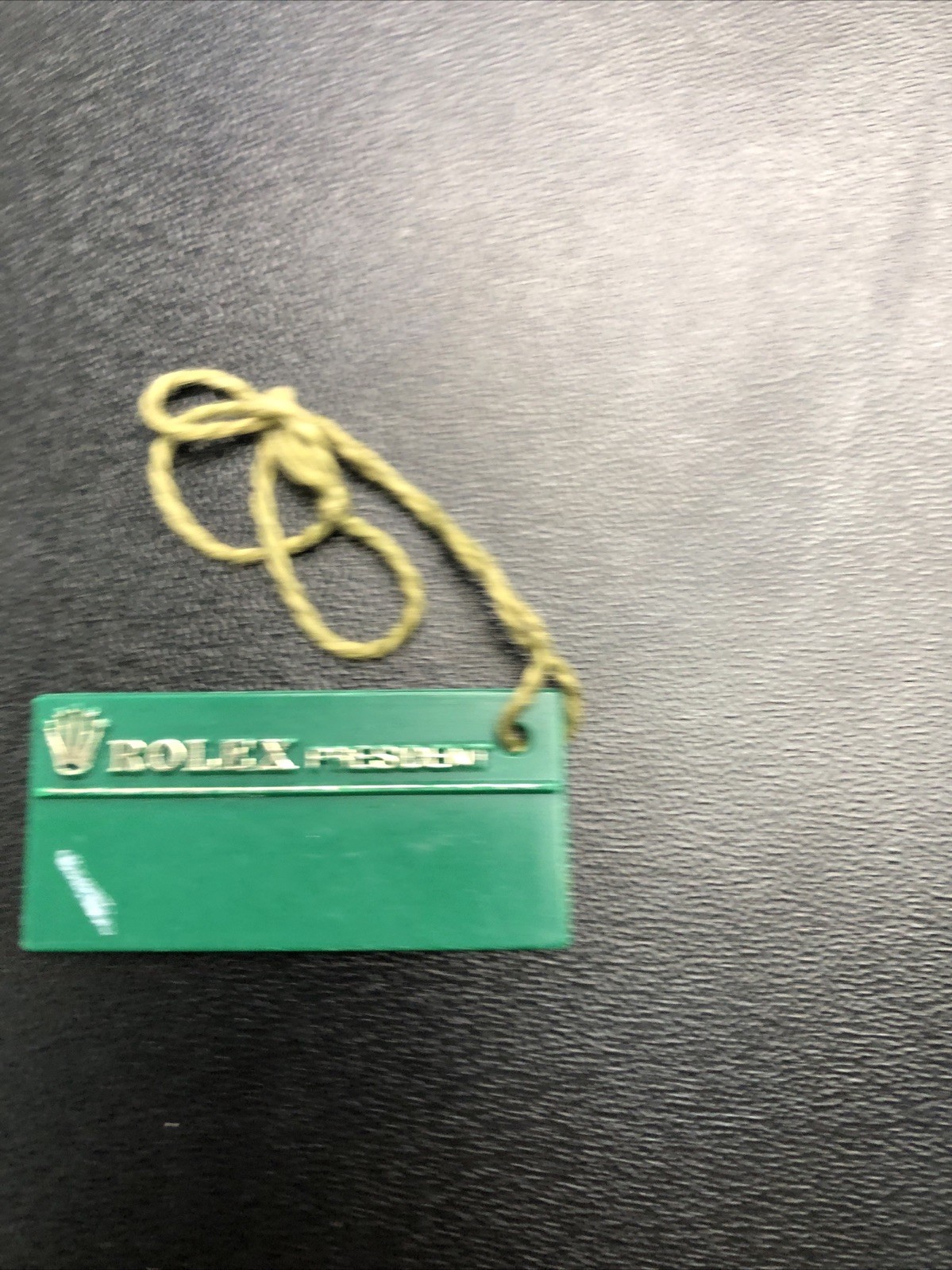 ROLEX PRESIDENT GREEN SERIAL HANG TAG