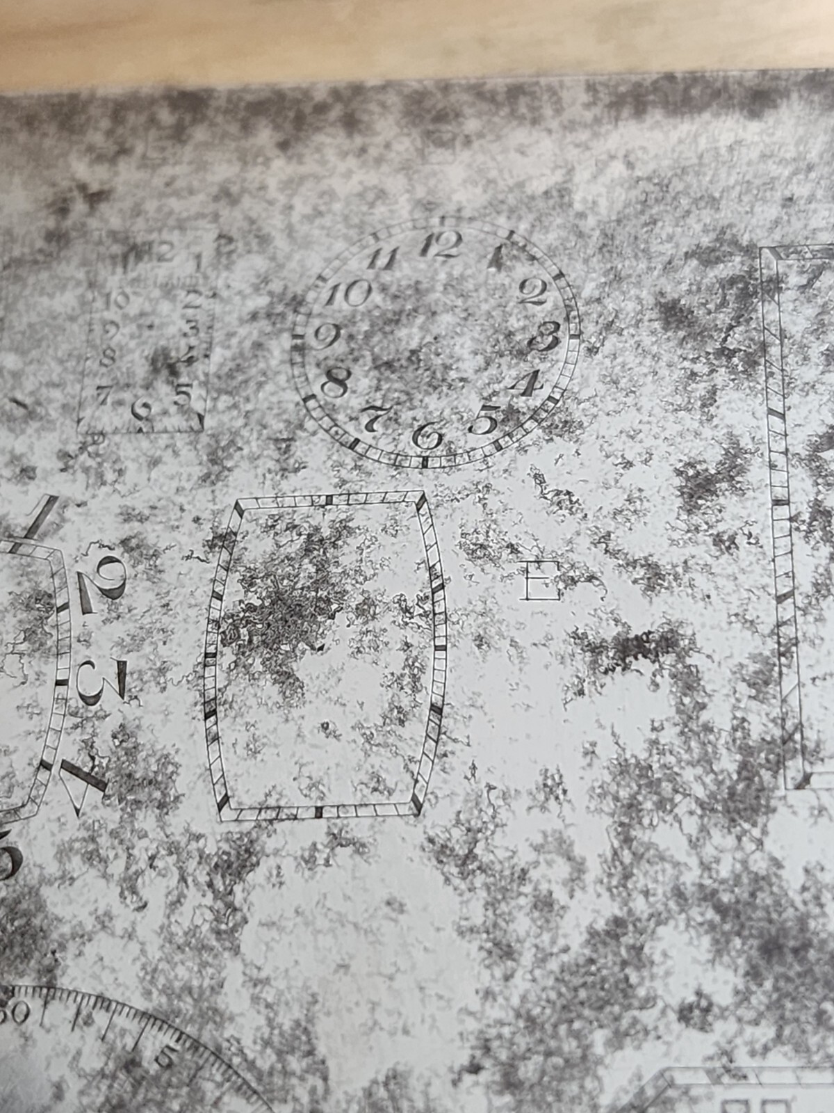 Vintage Multi Dial Printing Plate Illinois Gruen Seeland Croton Longines U164