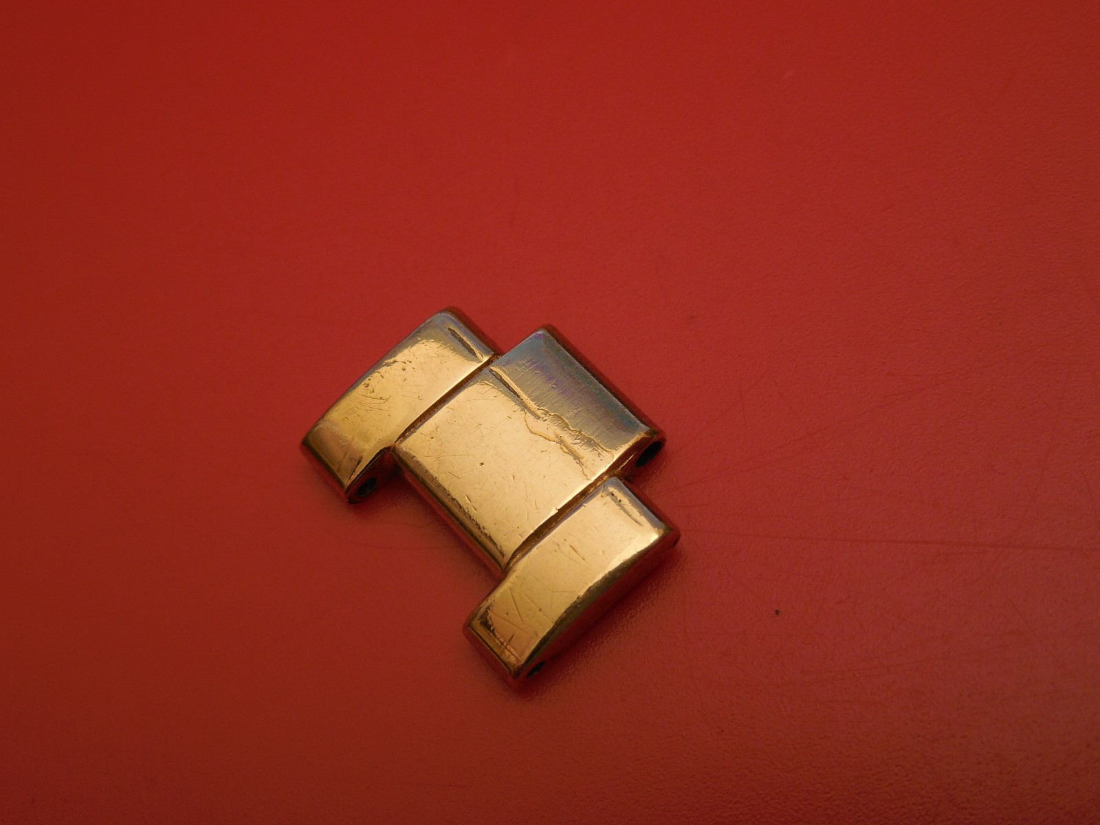 ROLEX 18K GOLD ELECTROPLATED 15MM LINK 19MM 78351 OYSTER BAND BRACELET STRAP