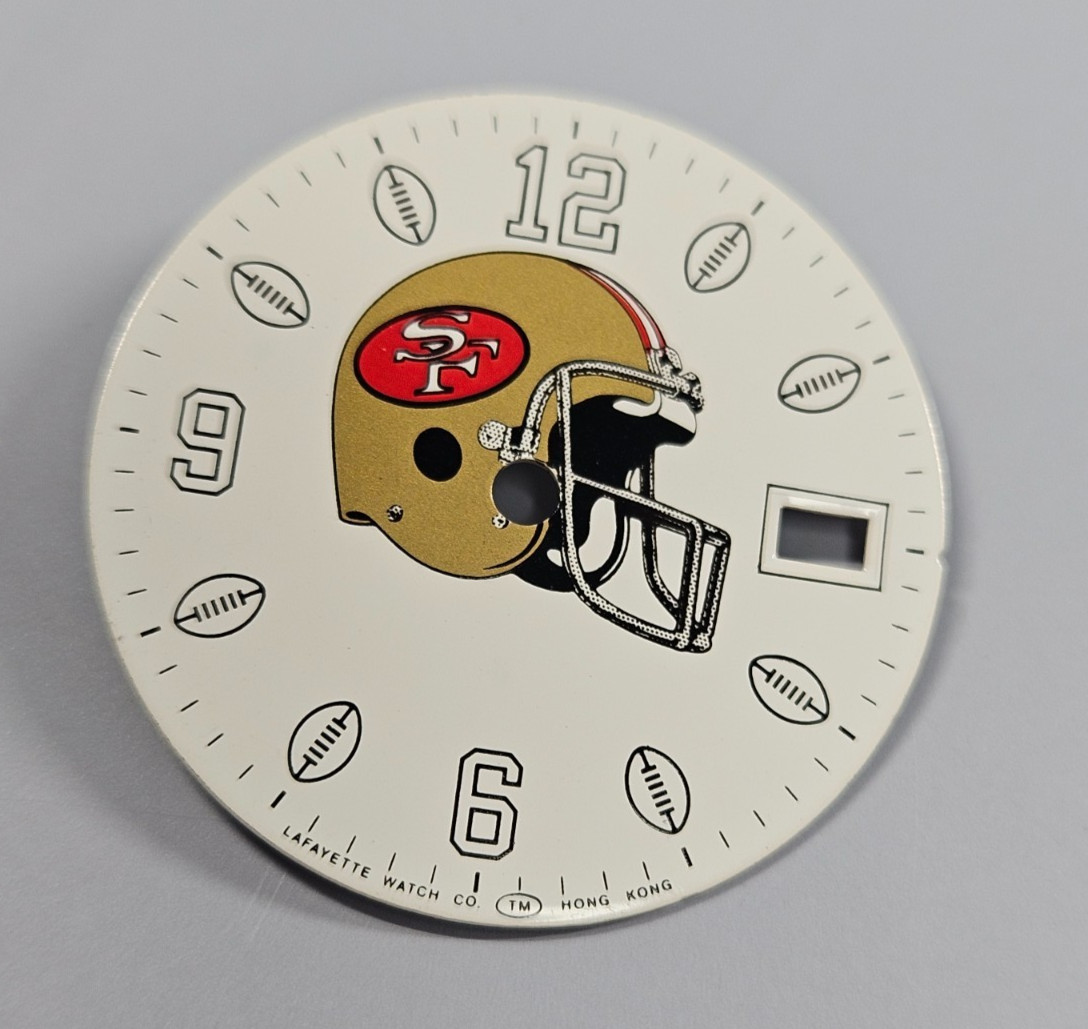 San Francisco 49ers Vintage Lafayette Watch Co Dial Hong Kong NOS
