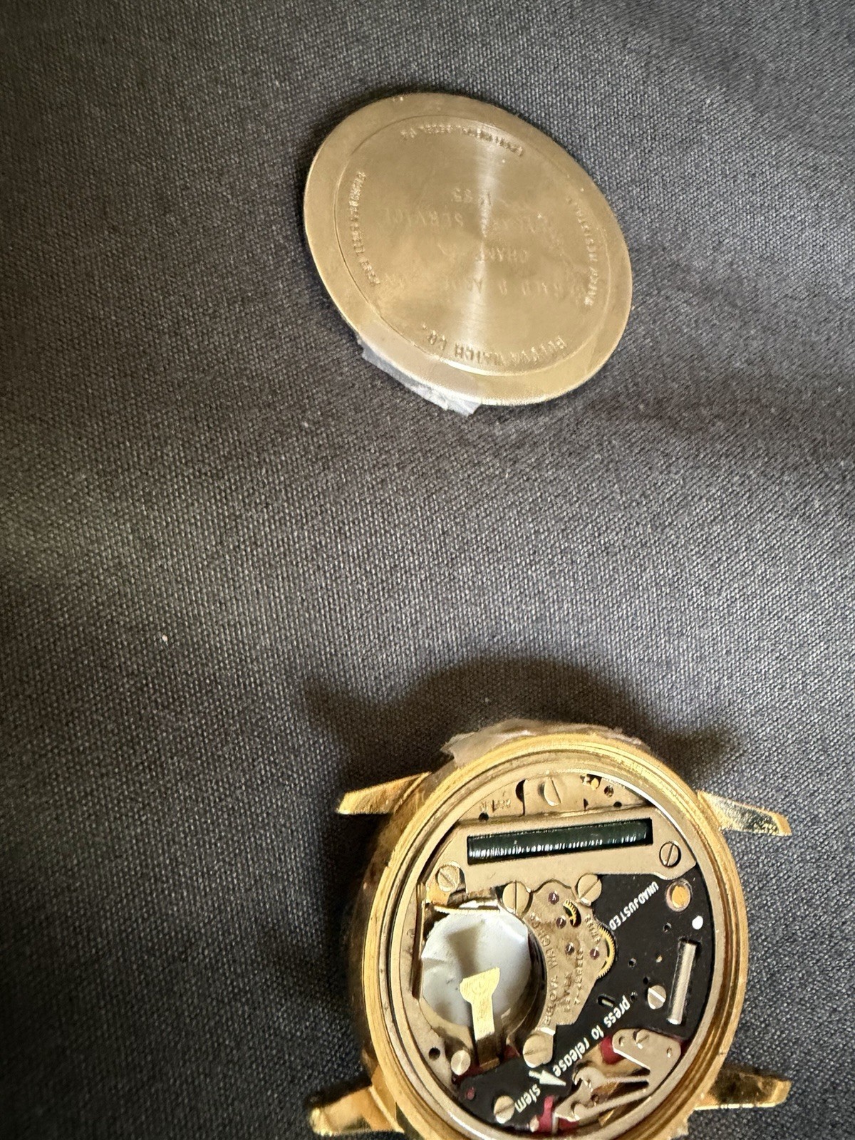 Bulova Accutron Wrist Watch Movements – Series 218D, 2180, 2181 – for parts