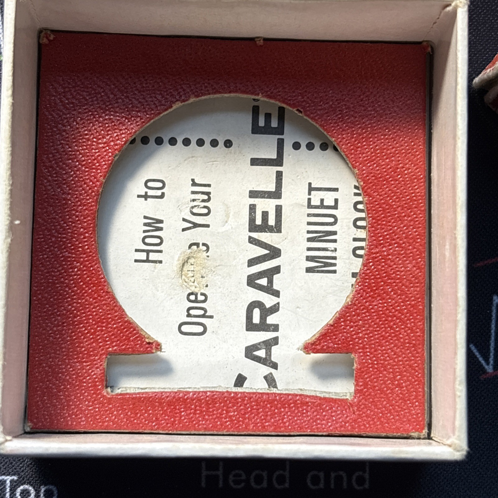 Calendar Alarm Caravelle by Bulova clock working T-Swiss movement Missing Base