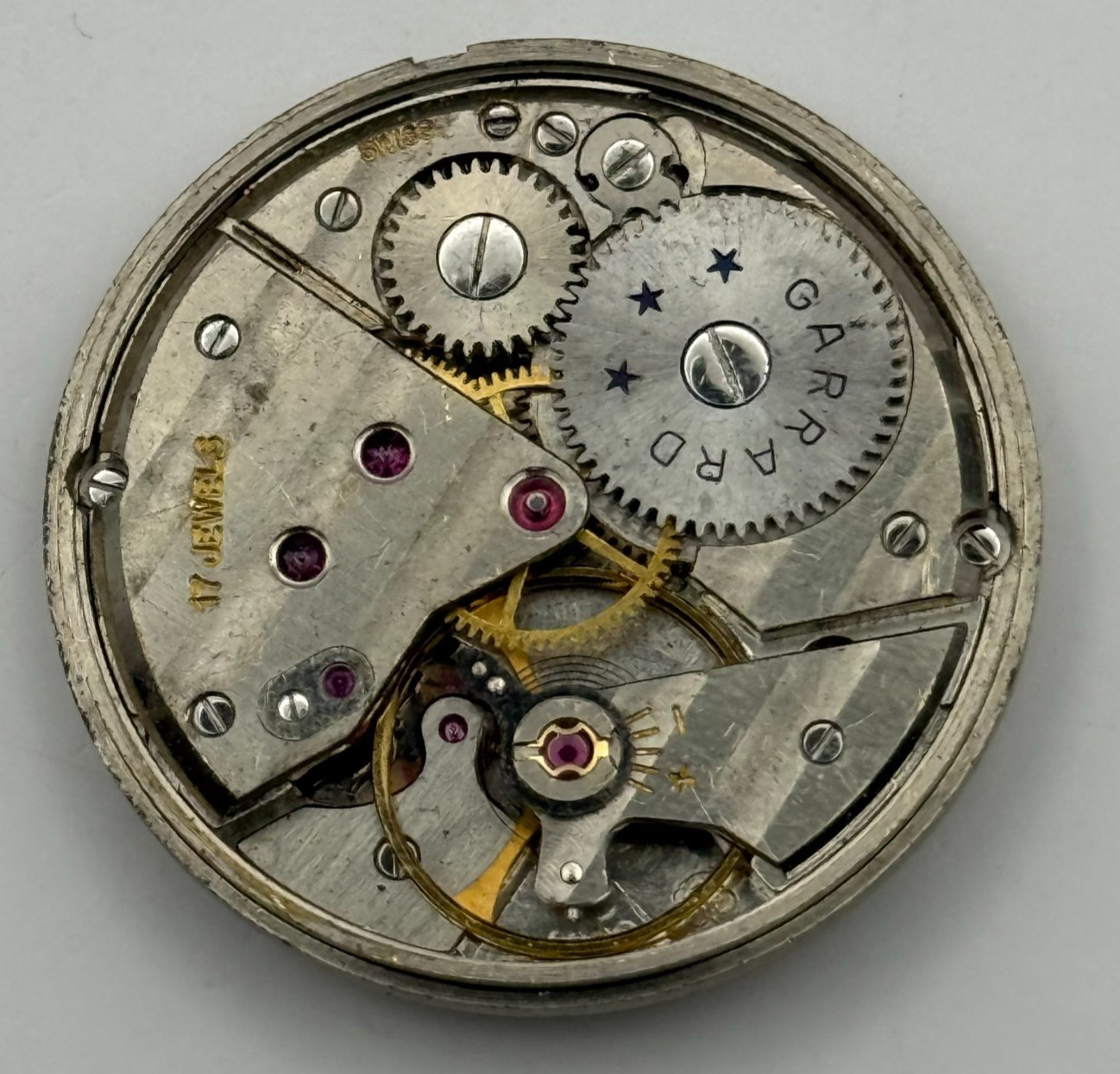 ETA 1120 Watch Movement Garrard Swiss 17 Jewels Sub Seconds Parts Repair 29.1mm