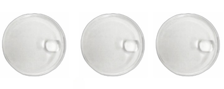 Lot of 3pcs Plastic Watch Crystal FOR ROLEX CYCLOP 116 Fit 1655, 6542 & Others