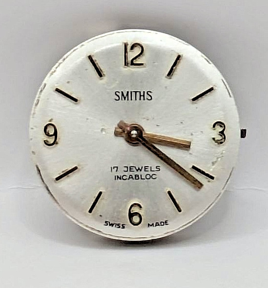 FHF ST 69-21 Smiths Manual Wind Watch Movement Dial Hands 17J 19mm