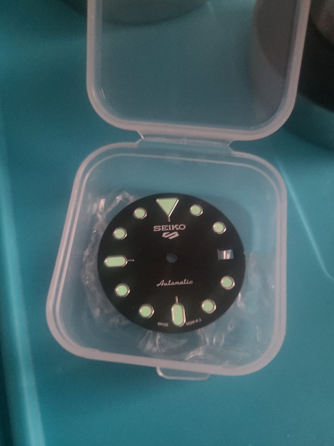 Seiko Watch Dial Black NH35 / NH36 Movement 28.5MM