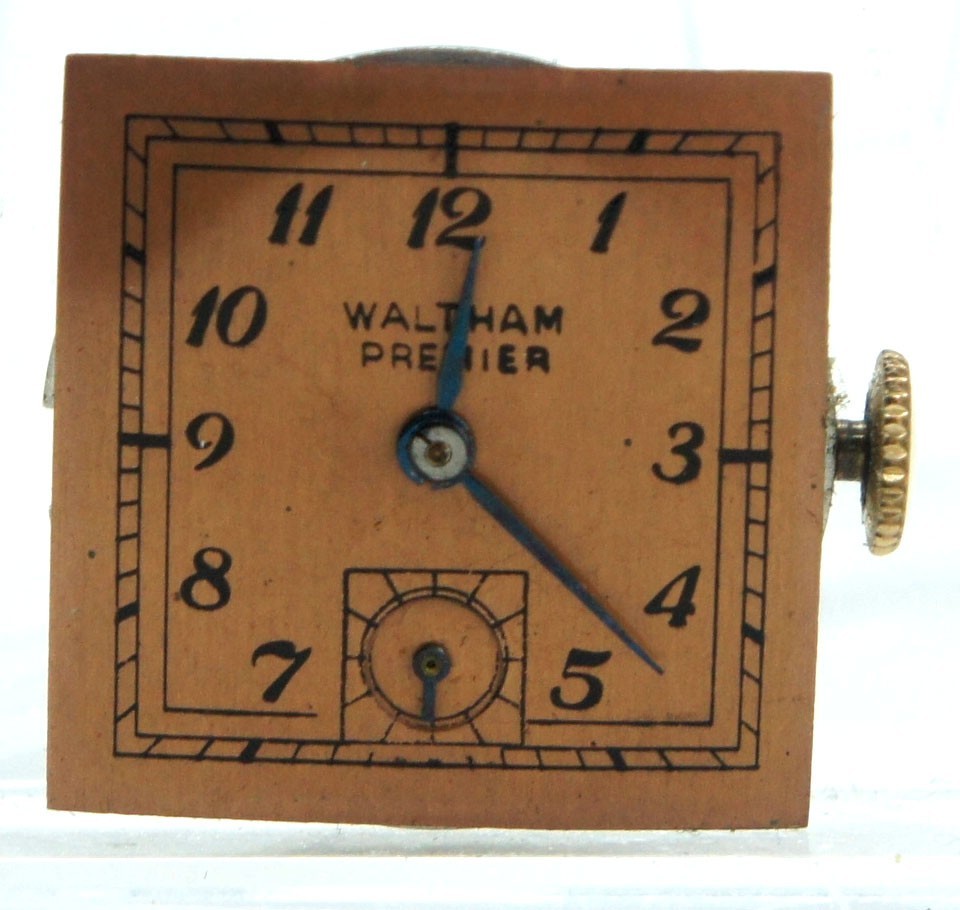 Vintage WALTHAM Premier cal. 870 Mechanical Wrist Watch Movement 1940 Works NICE