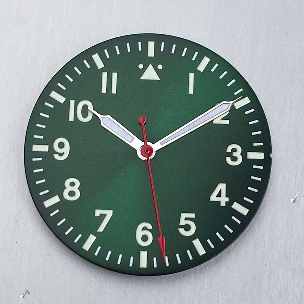 Tandorio 29mm Mod NH35 Pilot Watch Dial Replacement For NH35/PT5000/Miyota 8215
