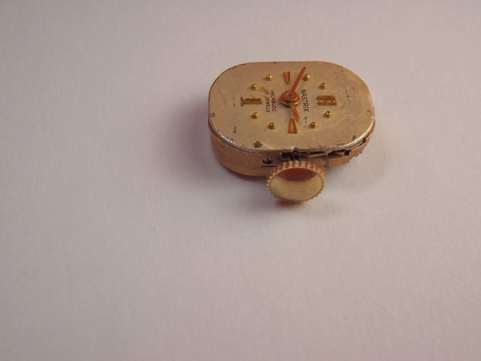 Nastrix HYQ Hilton Watch Co Watch Movement Dial Hands Crown 17J Running