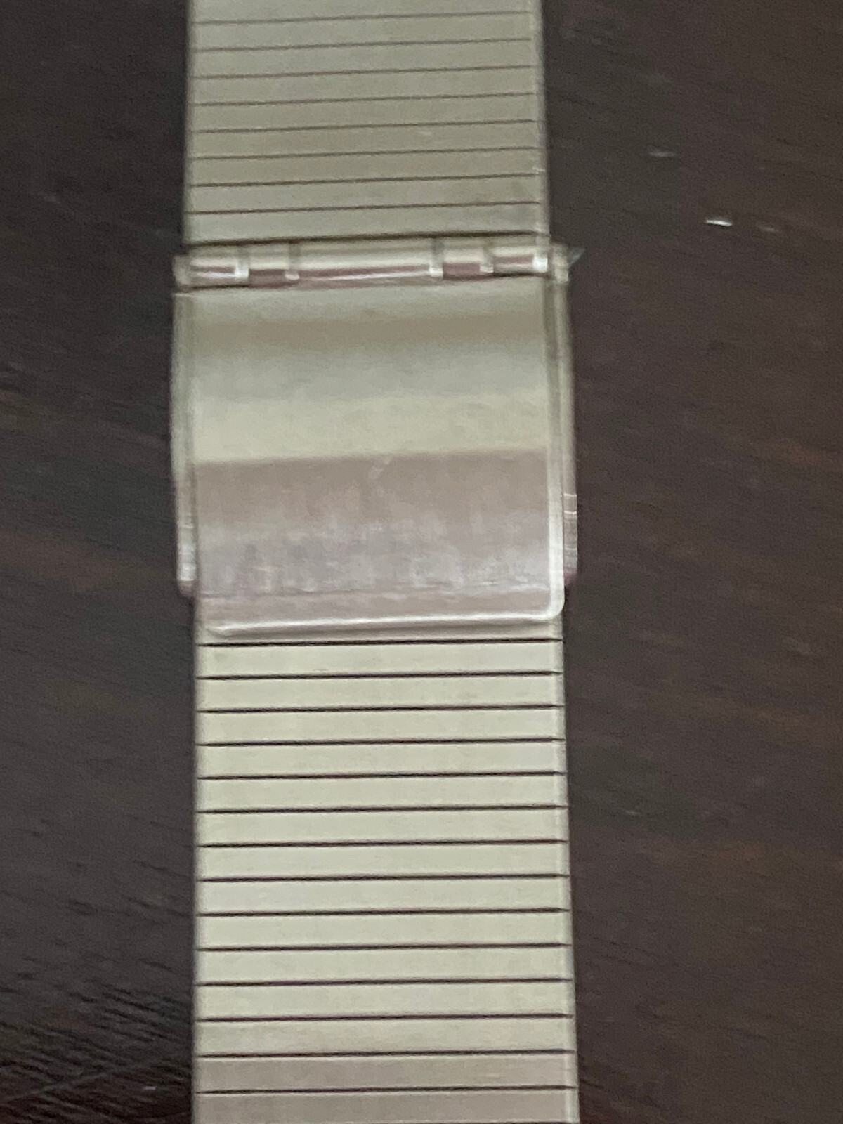 VINTAGE N.O.S. STAINLESS STEEL 20MM ADJUSTABLE WRIST WATCH BAND ONLY, FOR LCD