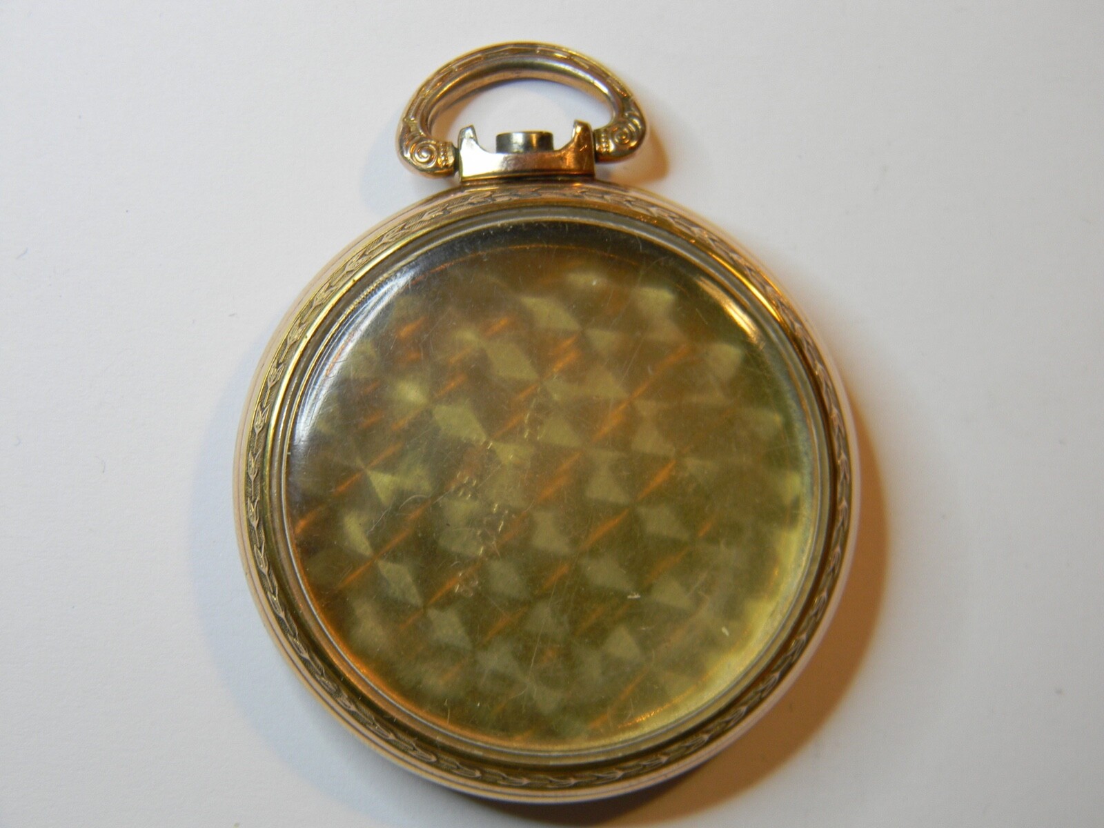 NICE VINTAGE SWISS GOLD PLATED STEM WIND AND SET RAILROAD POCKET WATCH CASE 50mm
