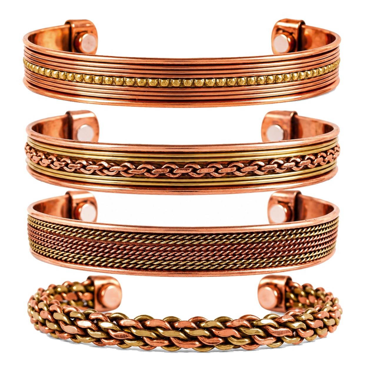 Copper brass magnetic bracelet Tibetan One Size, and