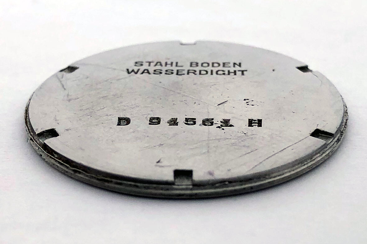Rare For Part Steel BACK COVER CASE Military Wristwatch German Army DH WW2