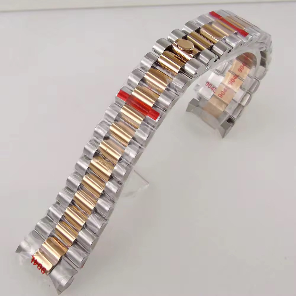20mm Rose Gold Sliver Gold Stainless steel Watch strap Folding buckle