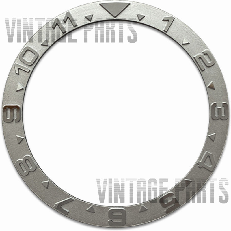 39MM Convex characters silver Stainless Steel Flat Bezel Insert Fit For SKX007