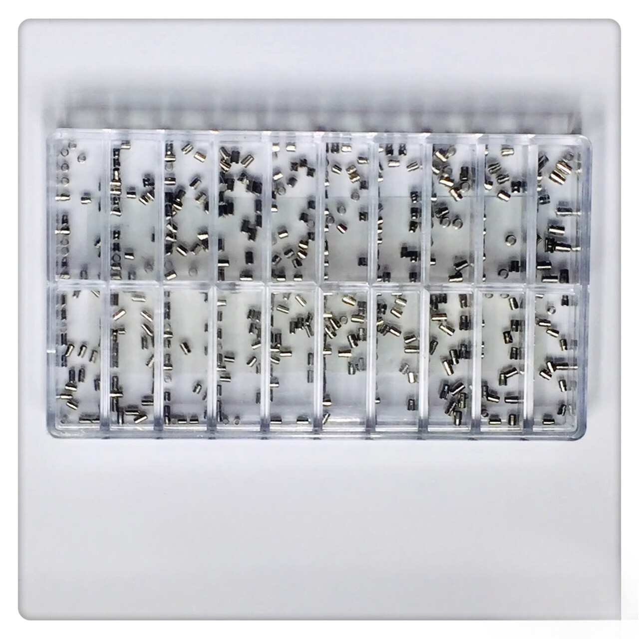 500pcs/box Stainless Steel Assortment Watch Crown Tube Repalcement Parts