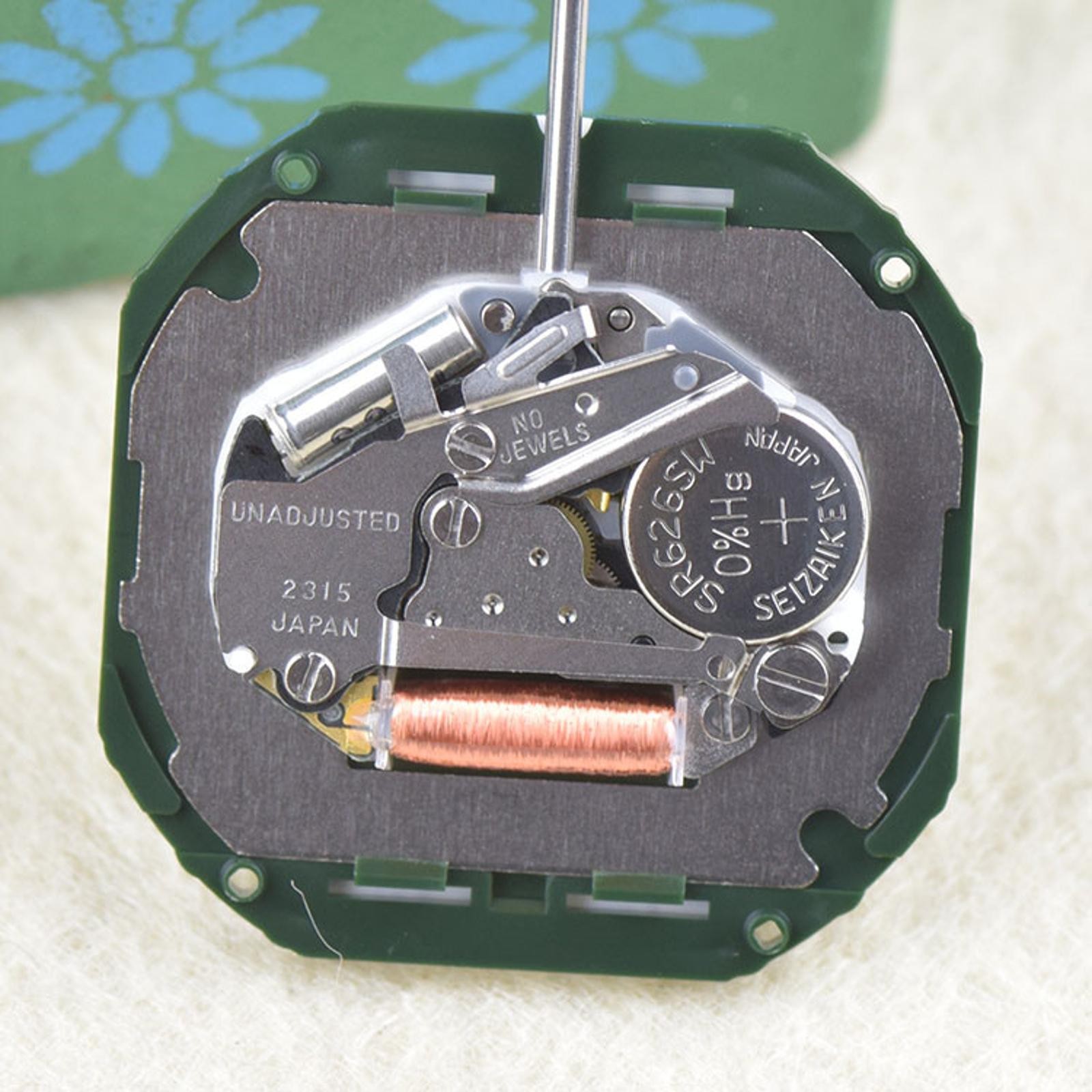 11½ ” Quartz Watch Movement Date @3 With Stem Replacement Parts For Miyota 2315