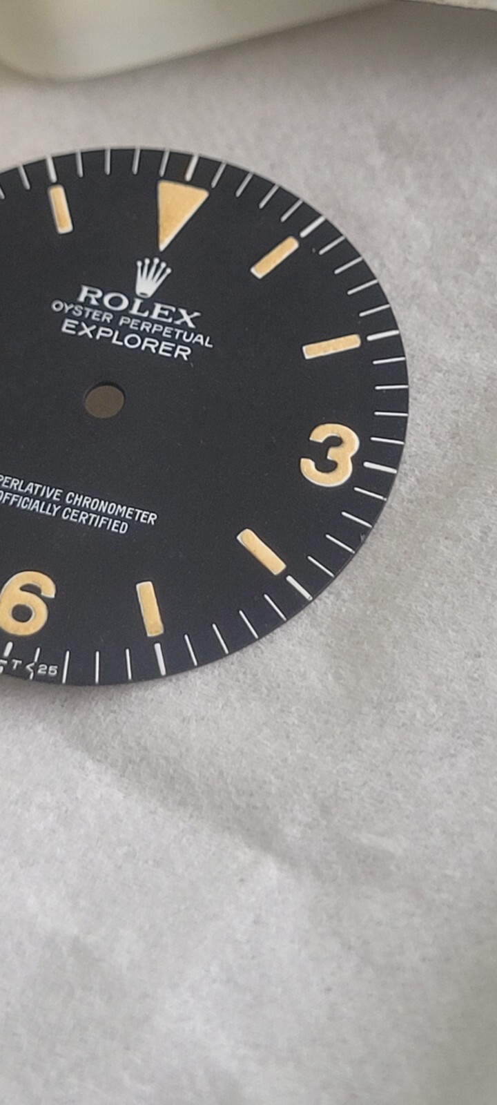 Vintage 100% original Rolex 1016 Explorer I dial.Tritium Matte,beautiful Patina!