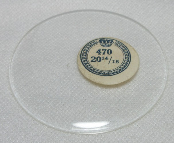 THICK GLASS POCKET WATCH CRYSTAL SIZE 20 14/16 WATCHMAKER REPLACEMENT PART O20