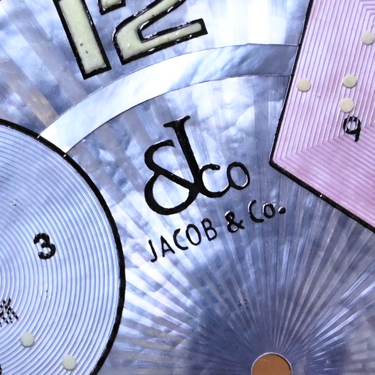 JACOB & Co. Genuine 5 Time Zone 47mm Mother-of-Pearl Watch Dial