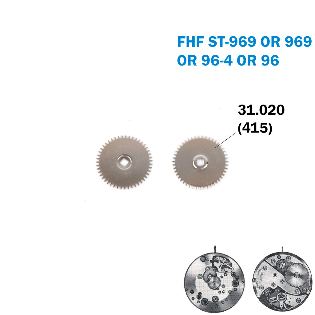 Ratchet wheel- Swiss Made-Part Number:415 -For FHF ST96/969/96-4/96 (2PCS).