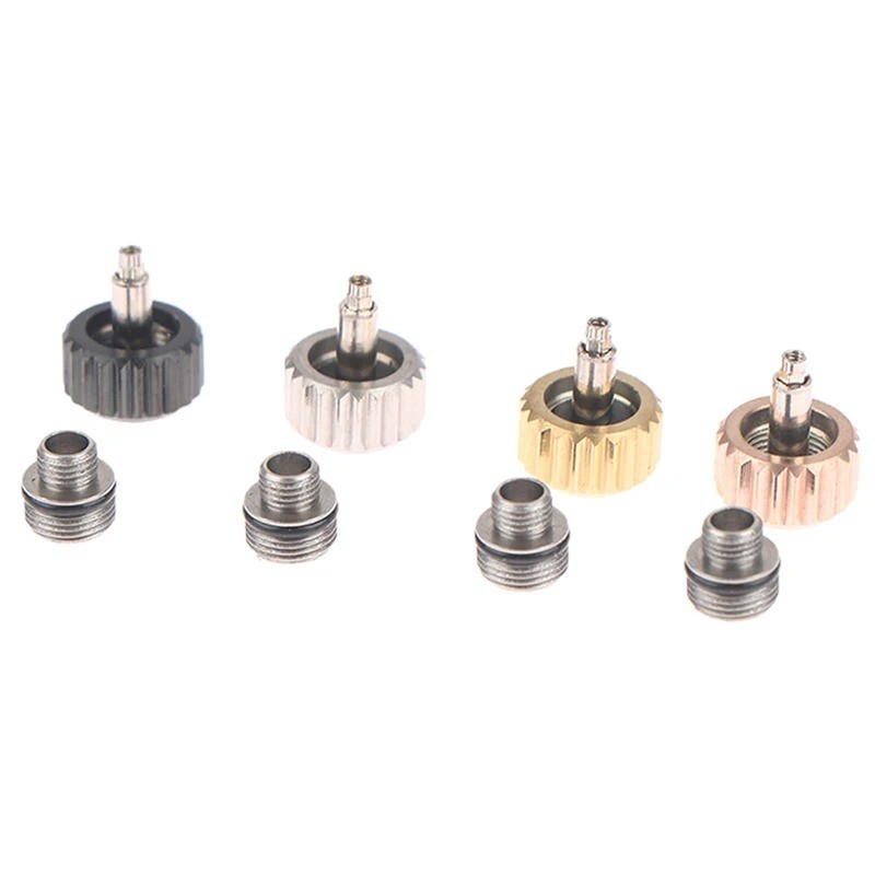 For Rolex Watch Replacement Crown 6mm Metal Repair Part Gold Silver Black Rose