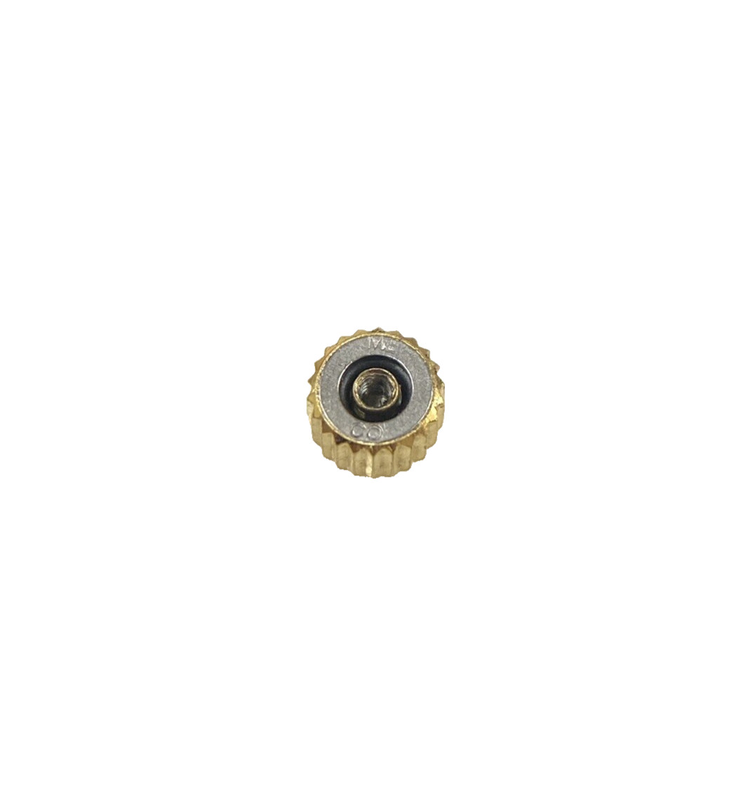 Genuine Omega De Ville 196.1150 Yellow Gold Plated 3.5mm Crown #069LA42130