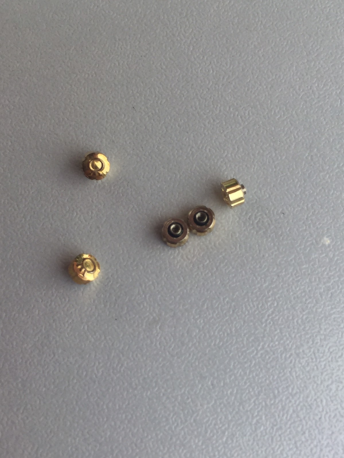 NOS Milus Crown 3.0 X 2.0 Mm Tap 0.9 Yellow Gold Plated