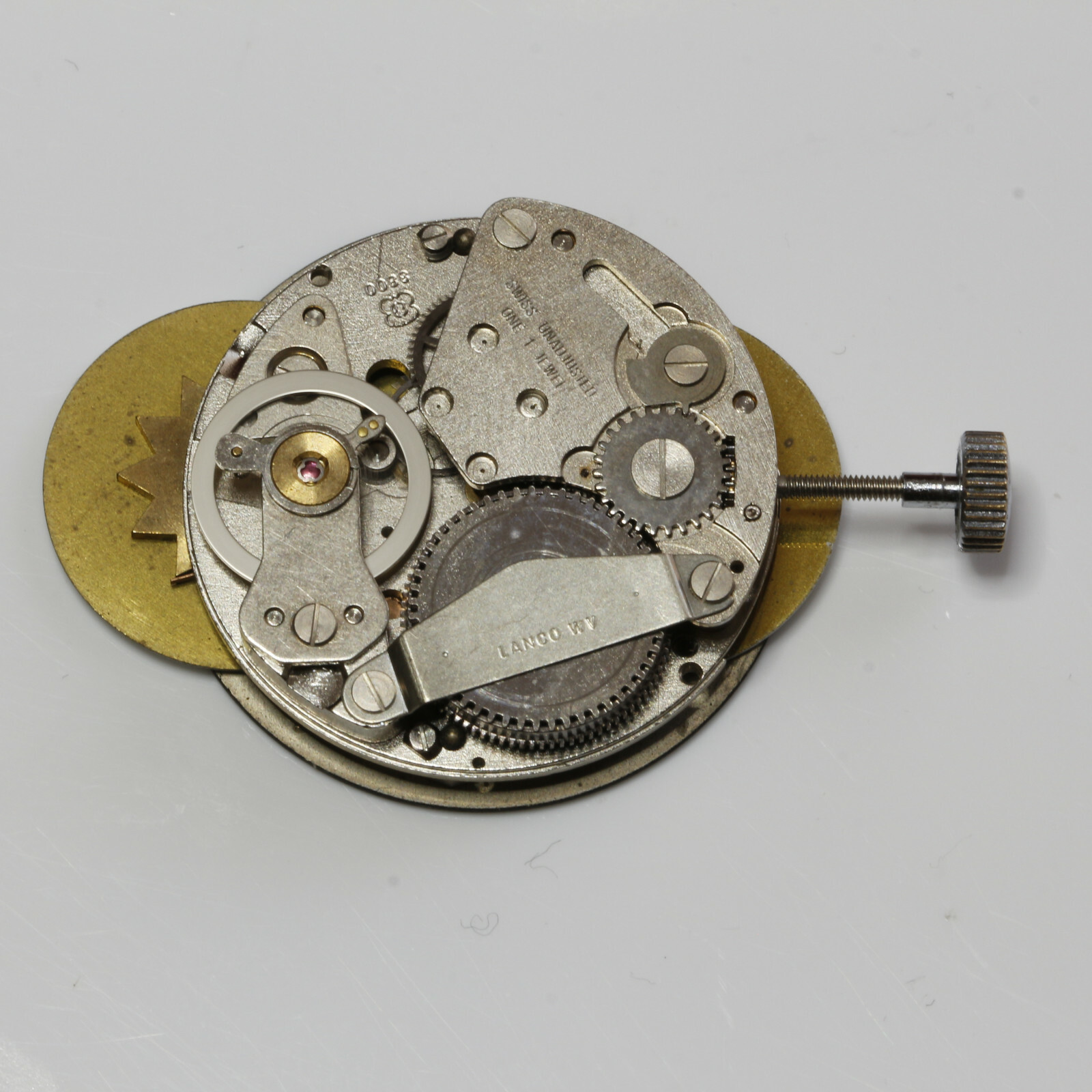LANCO, BETTLACH EB 8800 Handwinding Watch Movement for parts #8800_1