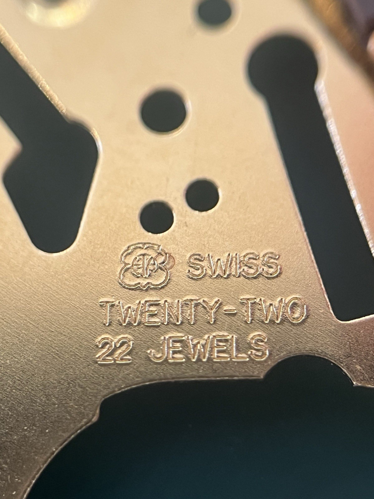 Partial ETA 251.272 Quartz Chronograph Movement Movado 22j